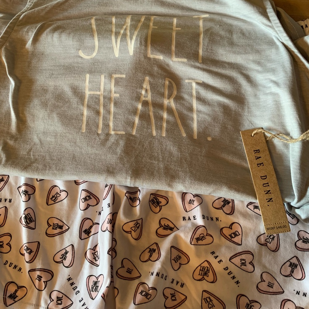 Rae Dunn WMS large Sweet Heart Set Tank Top & Shorts